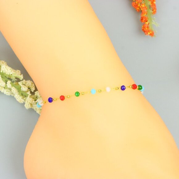 "Handmade Anklet – A Stylish Choice for Women, Thoughtful Gift Idea, EVCH1511 - Picture 3 of 10